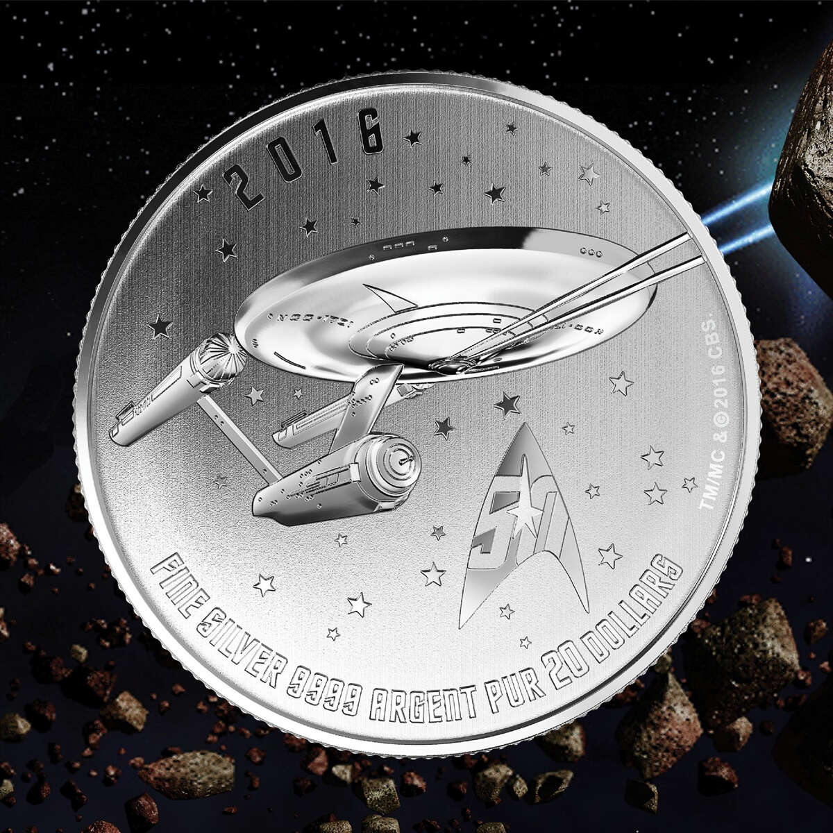 2016 $20 for $20 - <i>Star Trek</i><sup>TM</sup>: Enterprise - Pure Silver Coin Default Title