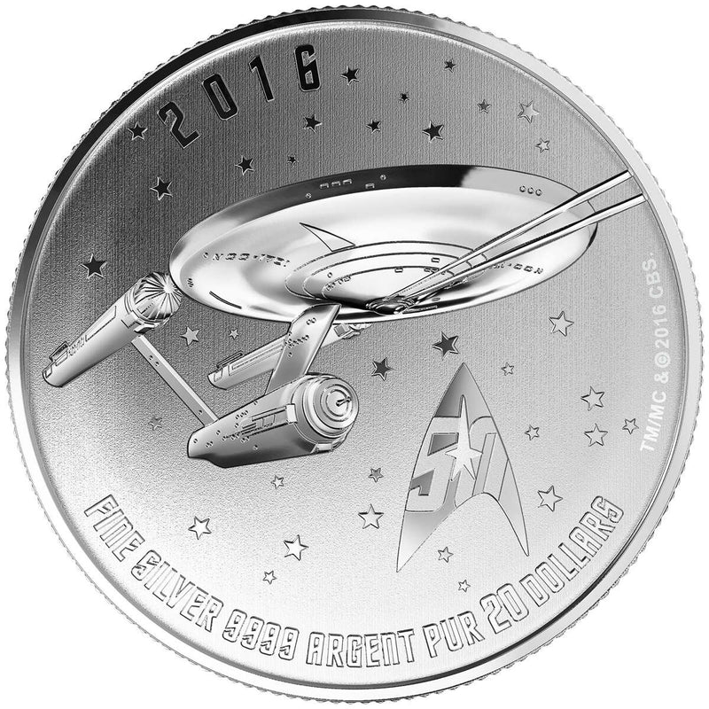 2016 $20 for $20 - <i>Star Trek</i><sup>TM</sup>: Enterprise - Pure Silver Coin Default Title