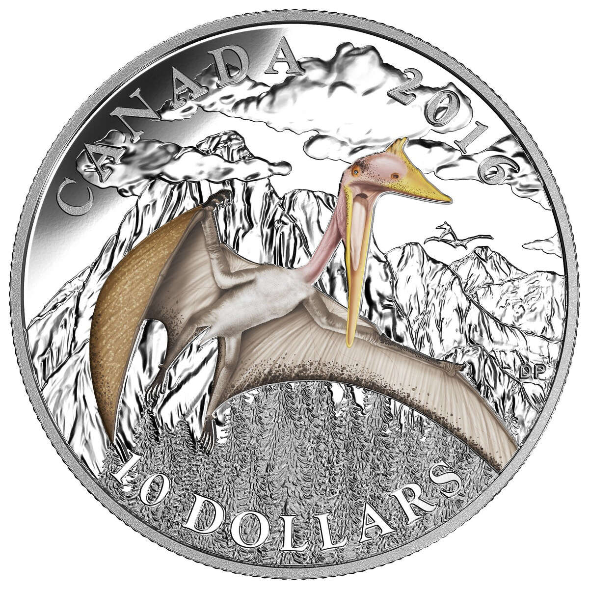 2016 $10 Day of the Dinosaurs: Terror of the Sky - Pure Silver Coin Default Title