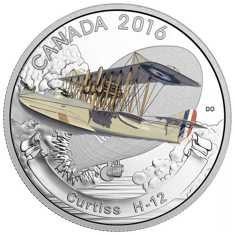 2016 $20 Aircraft of the First World War Series: Curtiss H-12 - Pure Silver Coin Default Title
