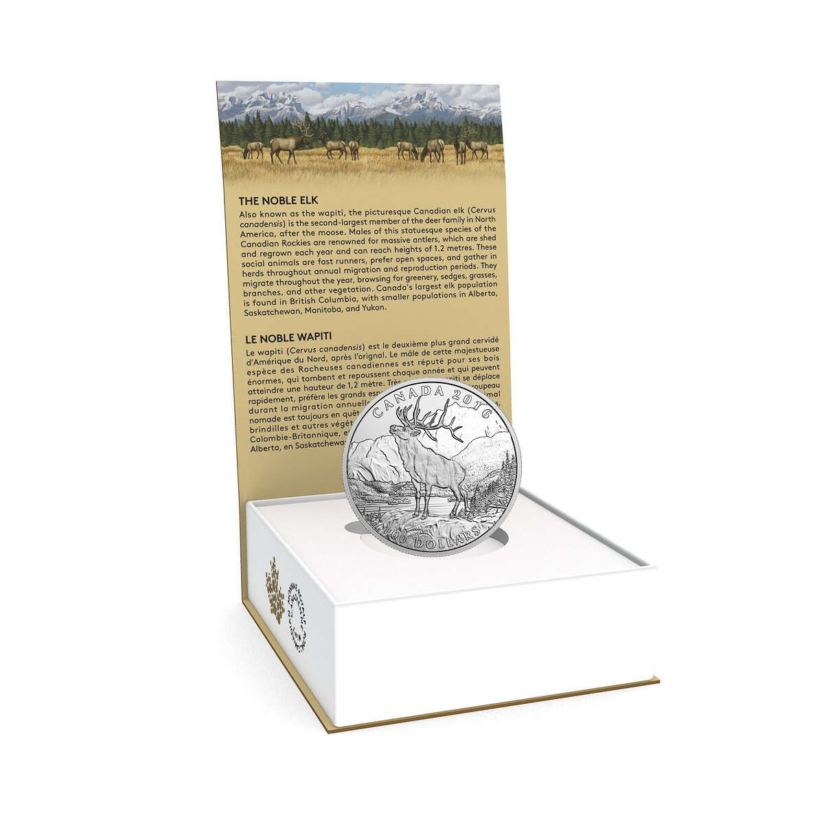 2016 $100 for $100 The Noble Elk - Pure Silver Coin Default Title