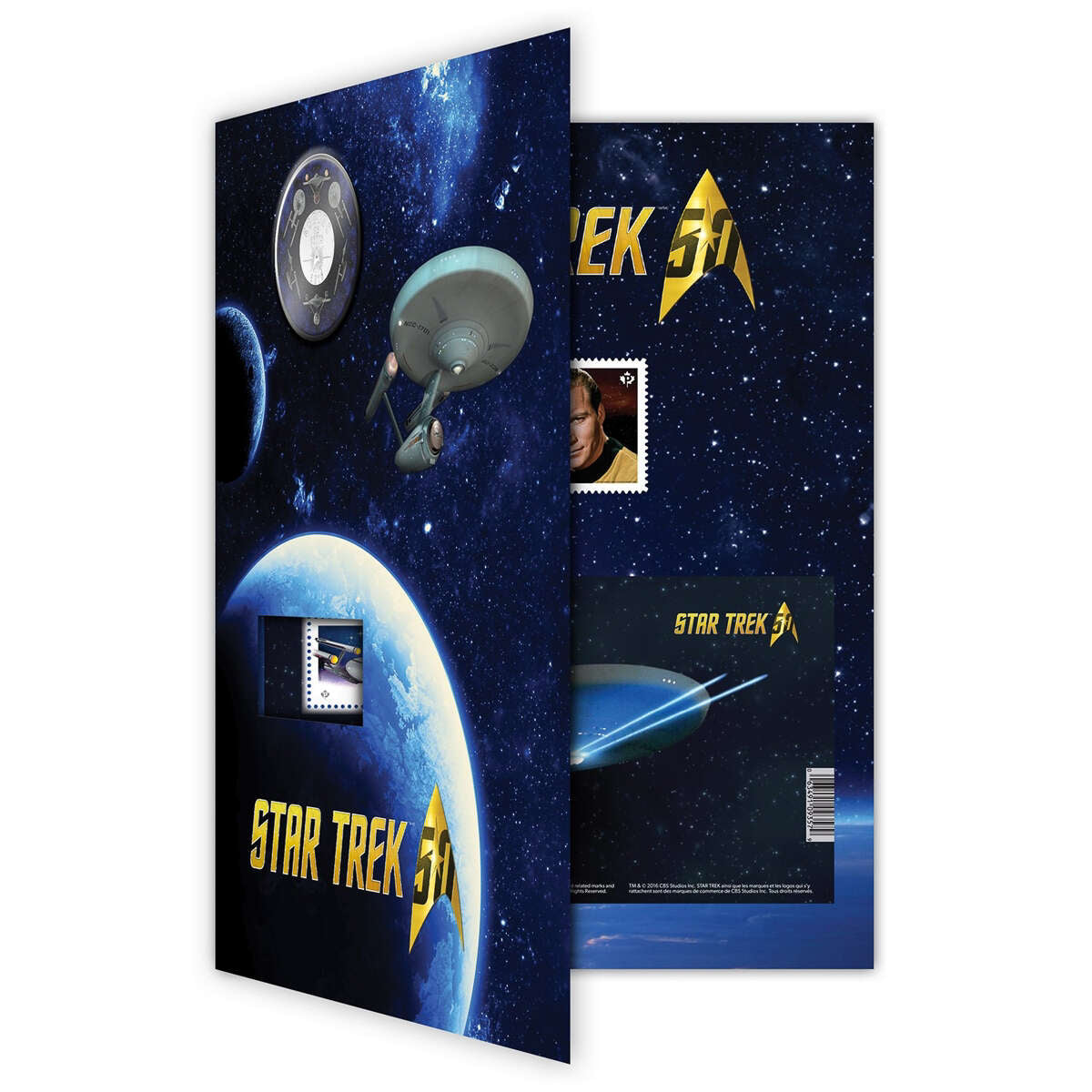 2016 25c <i>Star Trek<sup>TM</sup>: Enterprise</i> - Coloured Coin and Stamp Set Default Title