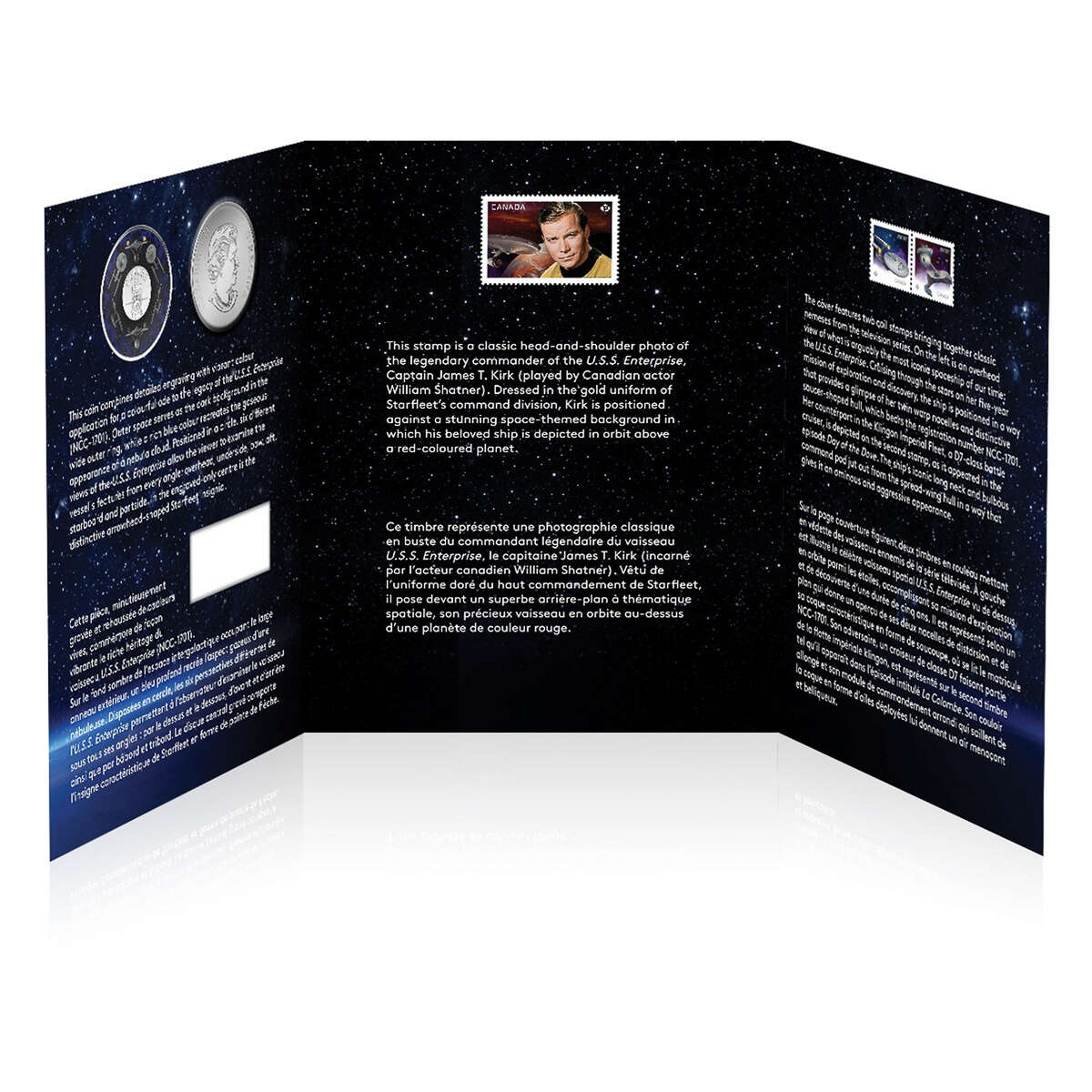 2016 25c Star TrekTM: Enterprise - Coloured Coin and Stamp Set