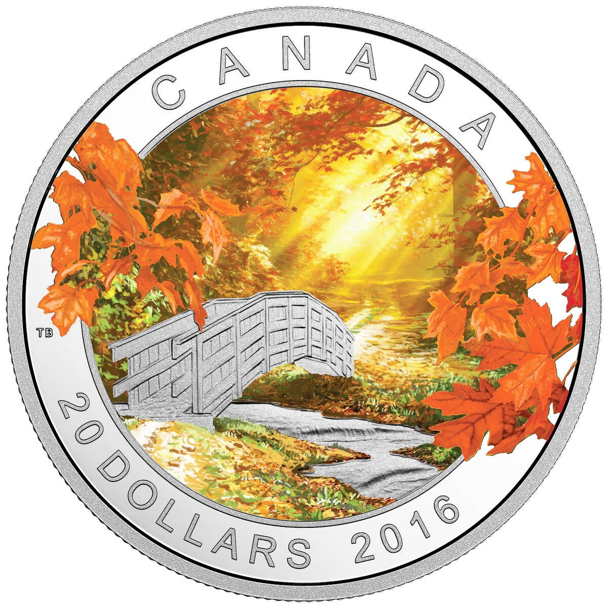 2016 $20 Autumn Tranquility - Pure Silver Coin Default Title