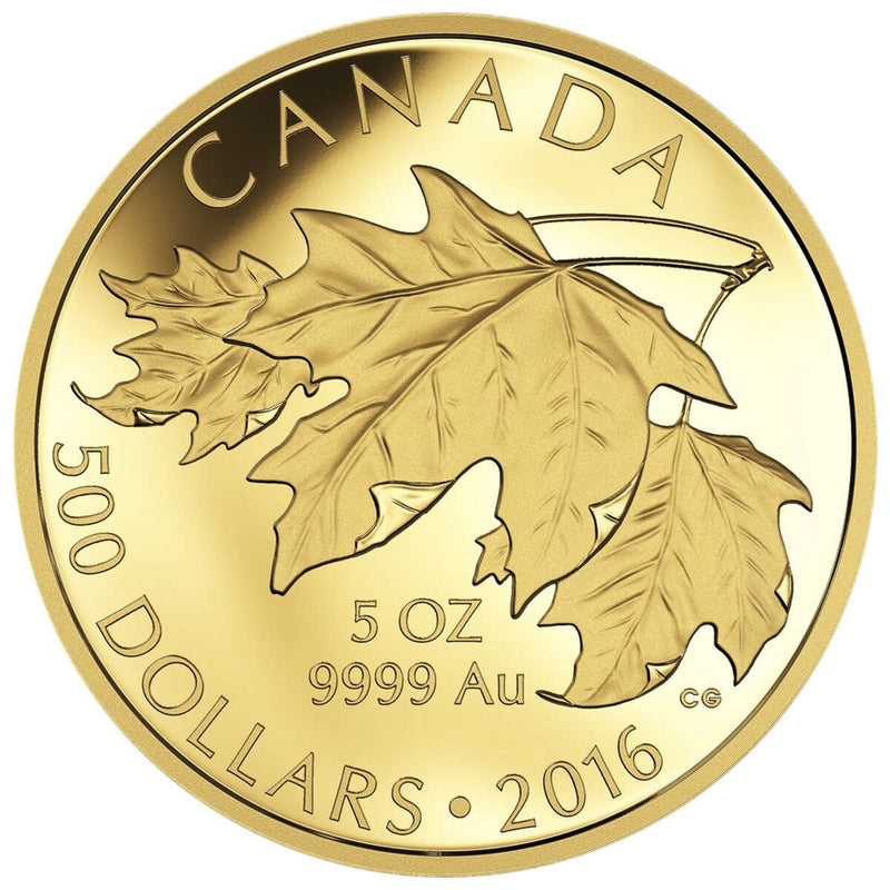 2016 $500 Maple Leaves - Pure Gold Coin Default Title