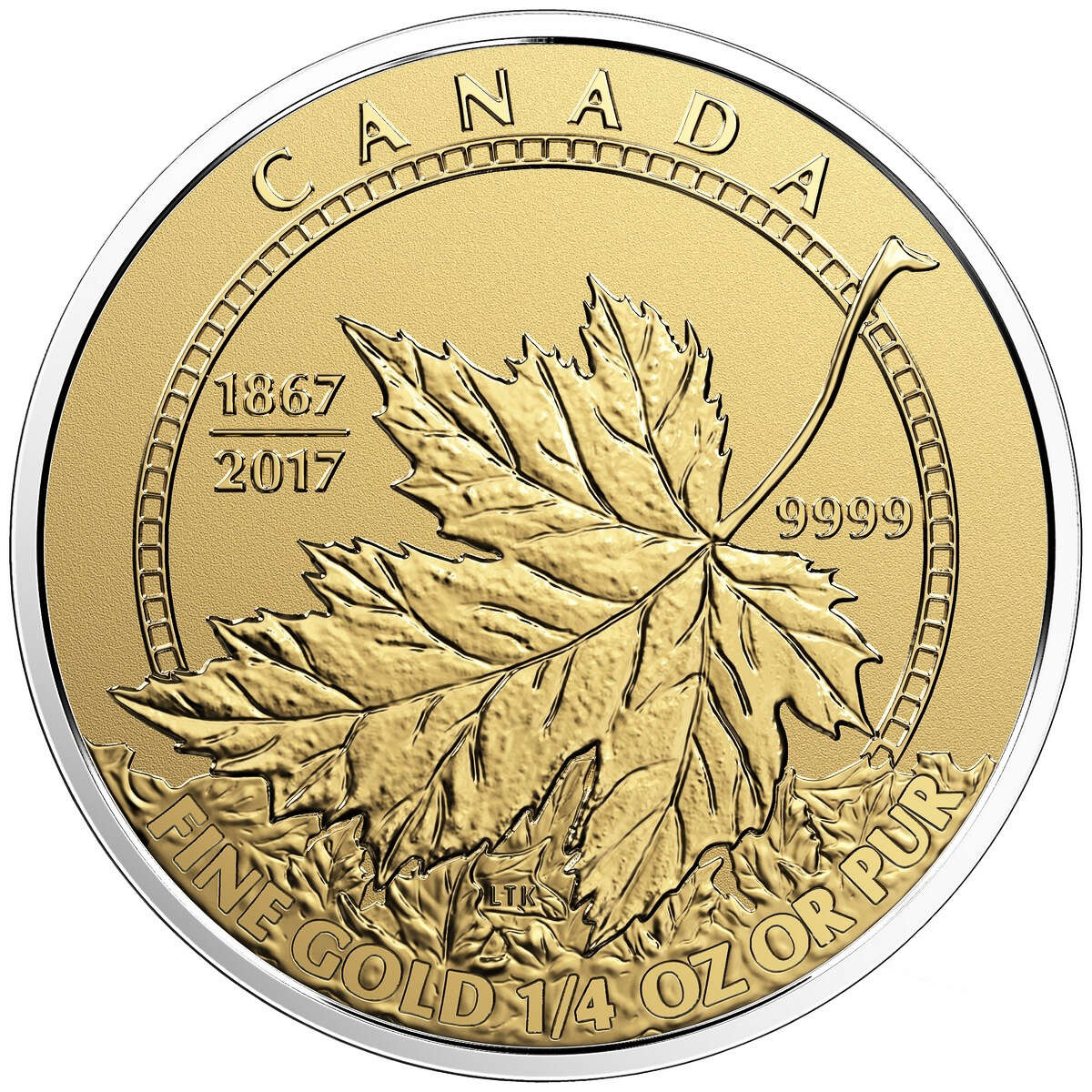 2017 A Celebration of Canada (1867-2017) - Pure Gold Maple Leaf Fractional Set Default Title