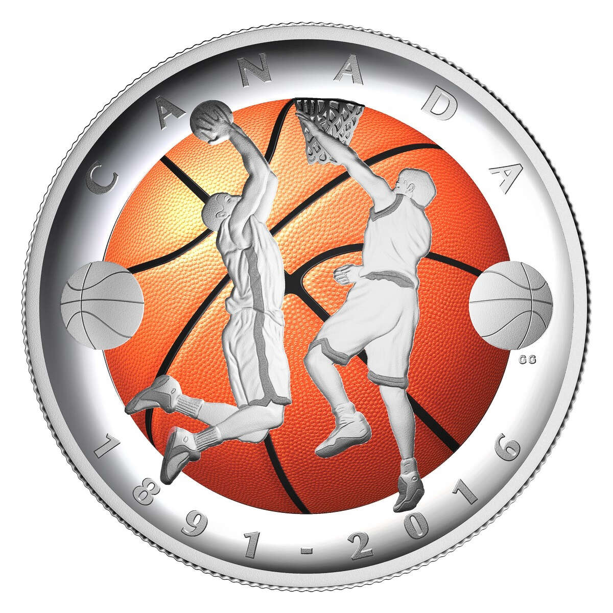 2016 $25 Invention of Basketball, 125th Anniversary - Pure Silver Coin Default Title