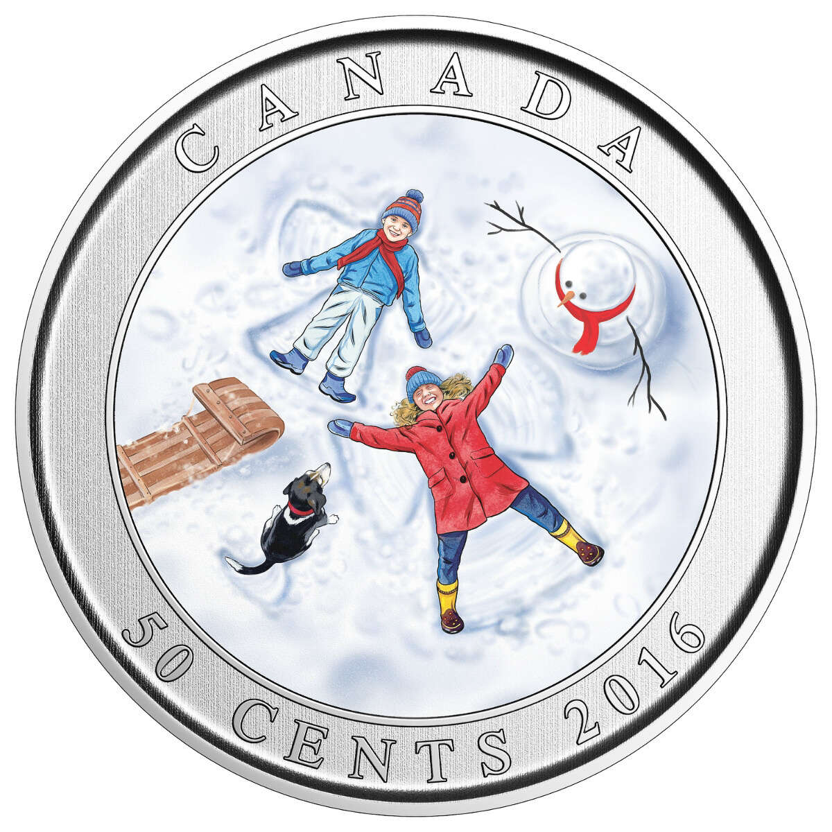 2016 50c Snow Angels - Lenticular Coin Default Title