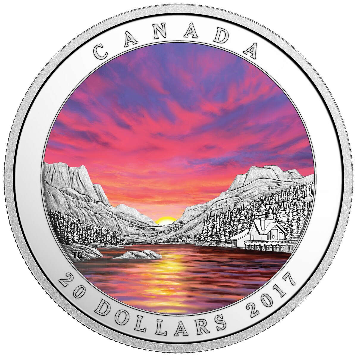 2017 $20 Weather Phenomenon: Fiery Sky - Pure Silver Coin with Bonus Black Light Default Title