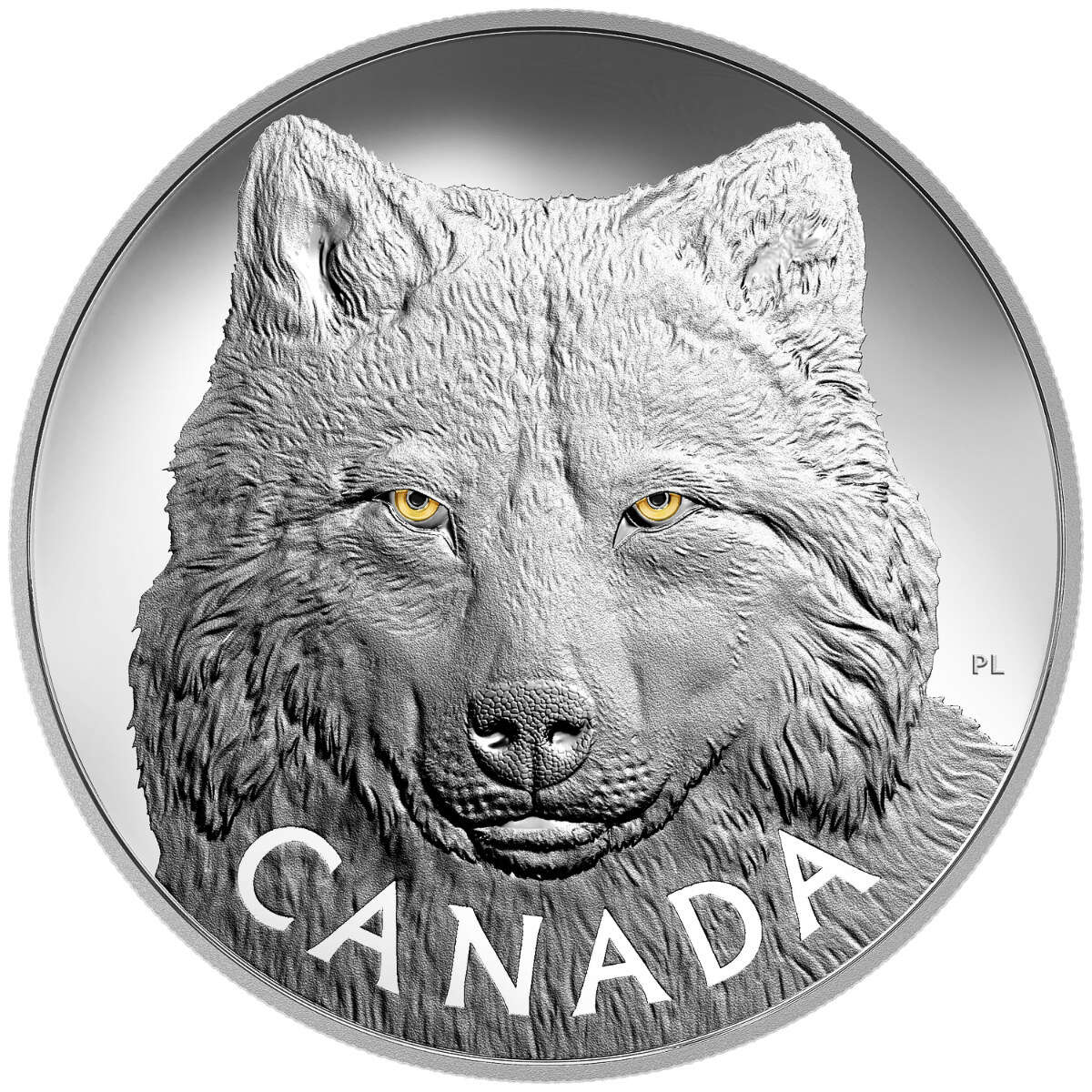 2017 $250 In the Eyes of the Timber Wolf - Pure Silver Coin Default Title