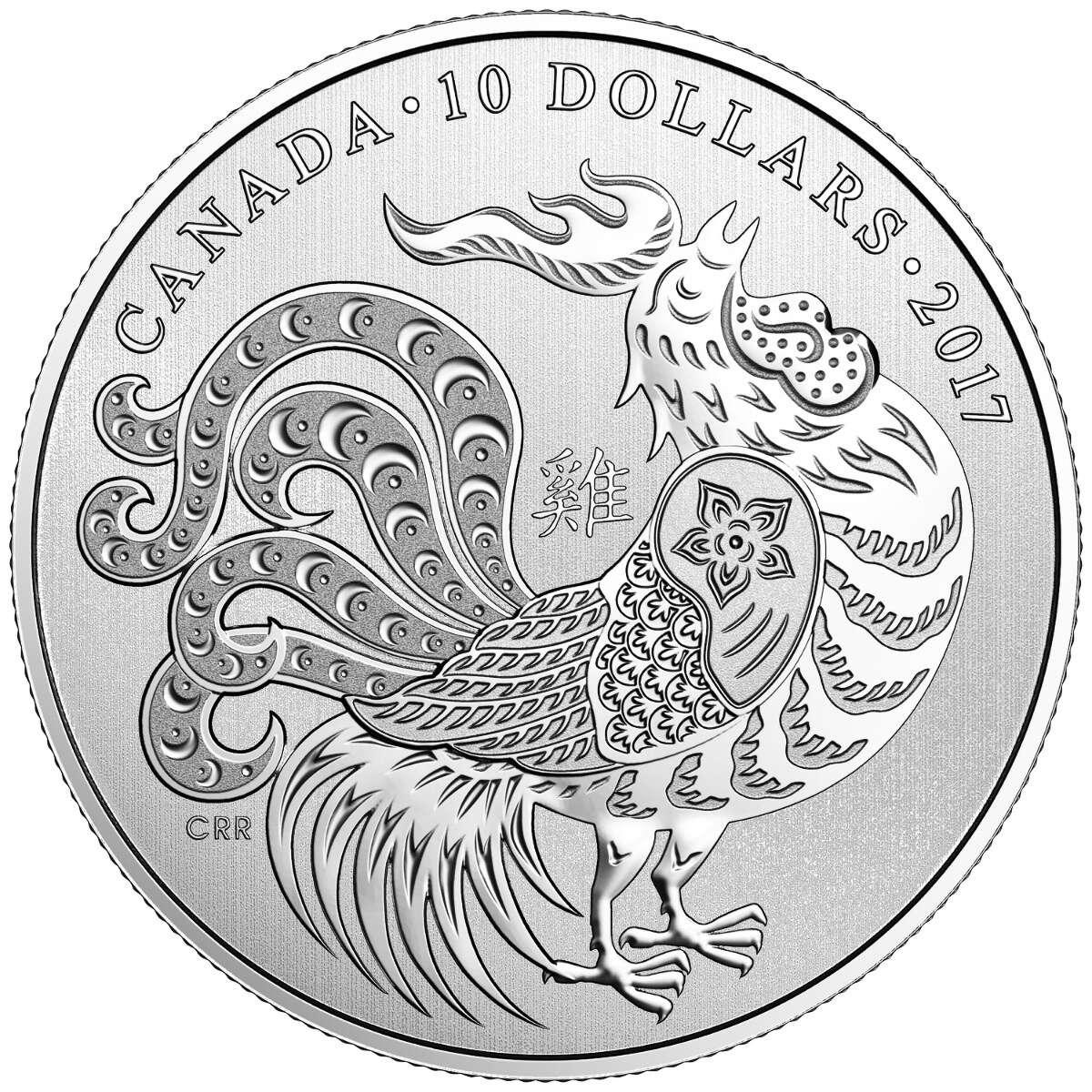 2017 $10 Year of the Rooster - Pure Silver Coin Default Title