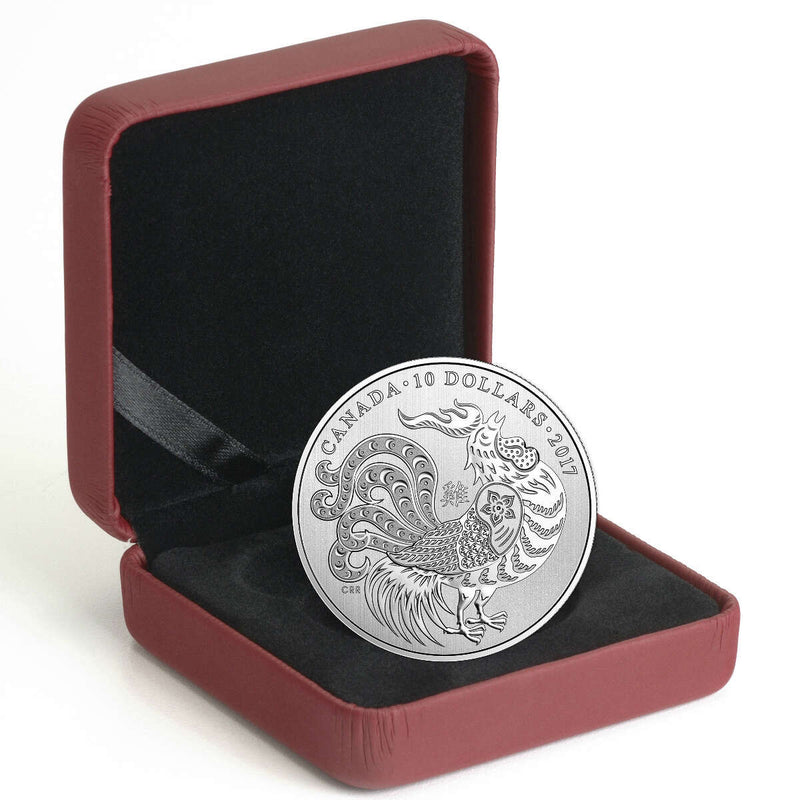 2017 $10 Year of the Rooster - Pure Silver Coin Default Title