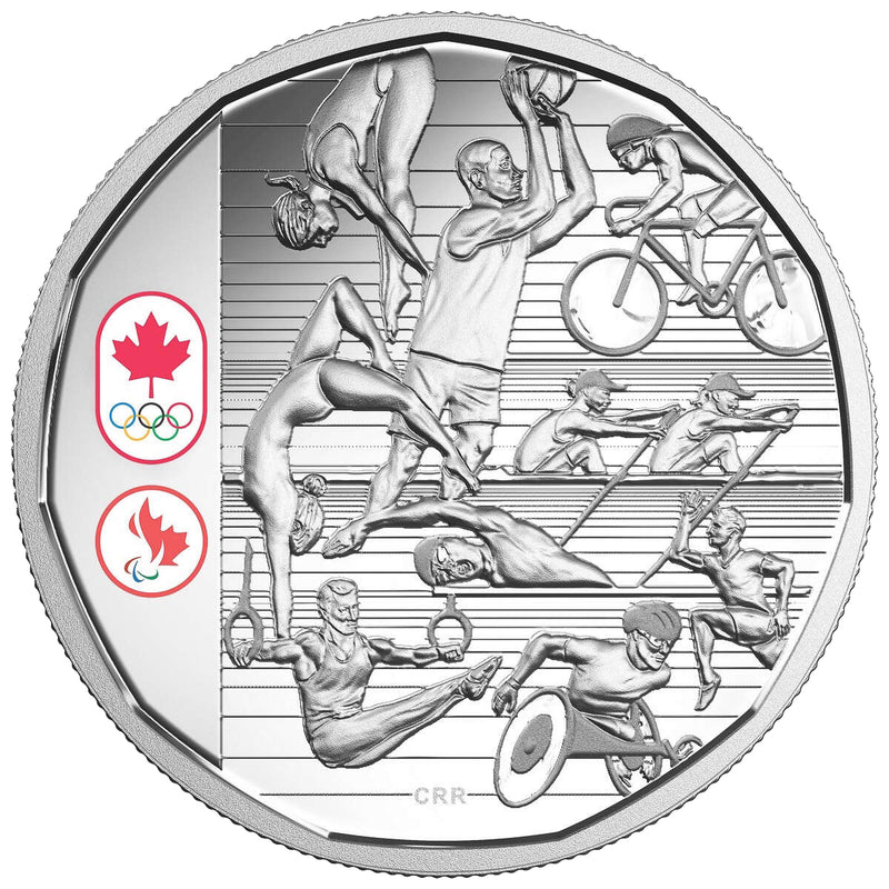 2016 $1 Celebrating Canadian Athletes - Limited Edition Proof Pure Silver Dollar