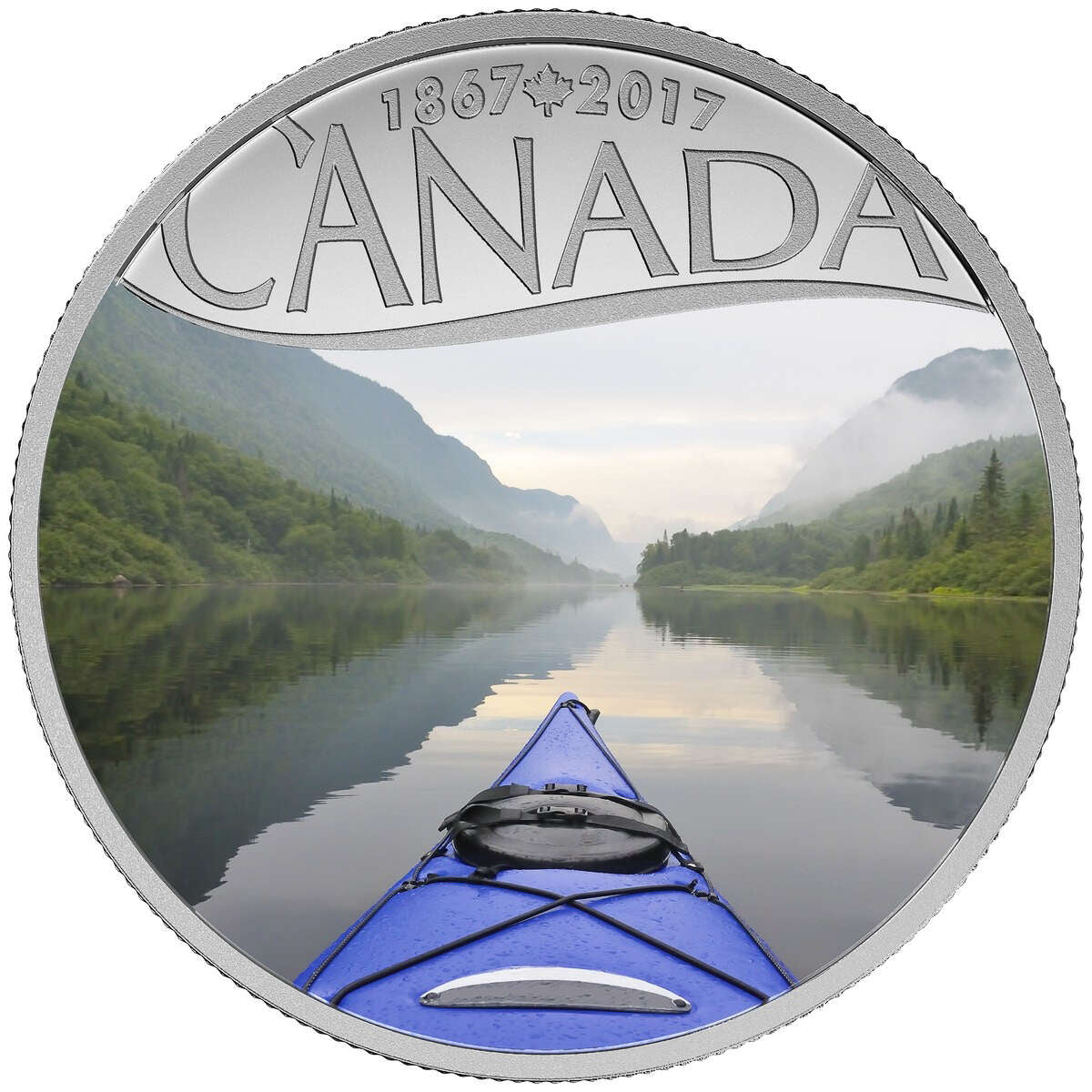 2017 $10 Celebrating Canada's 150th: Kayaking on the River (Quebec) - Pure Silver Coin Default Title