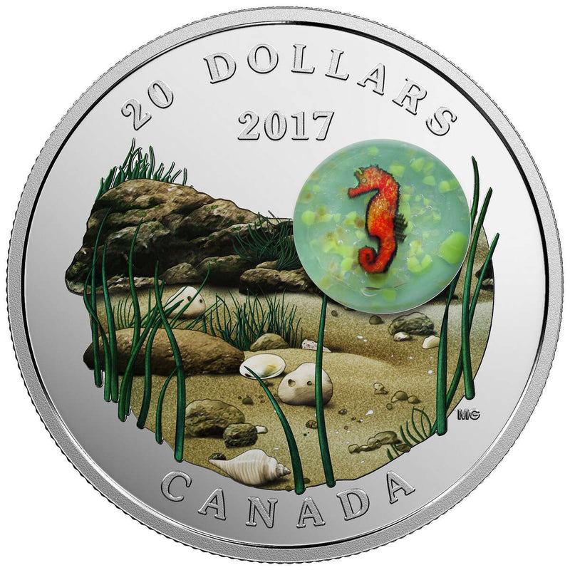 2017 $20 Under the Sea: Seahorse - Pure Silver Coin Default Title