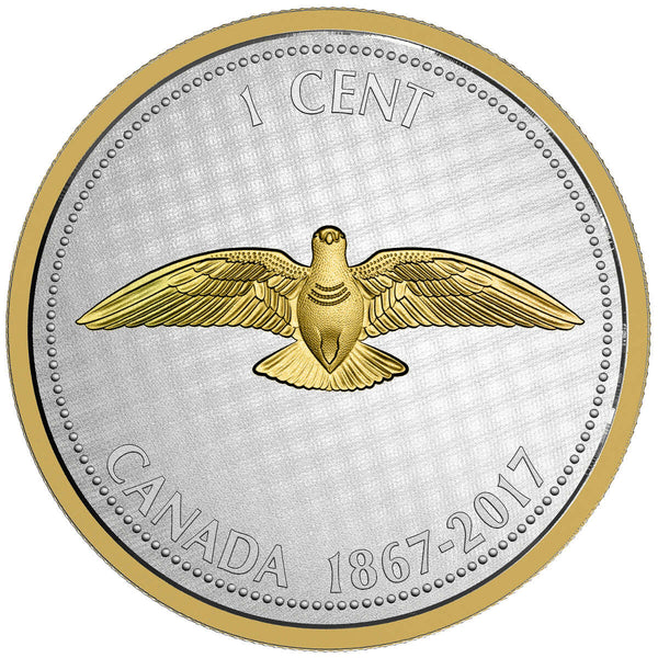 1867-2017 1c Big Coin Series: Dove - 5 oz. Pure Silver Coin Default Title