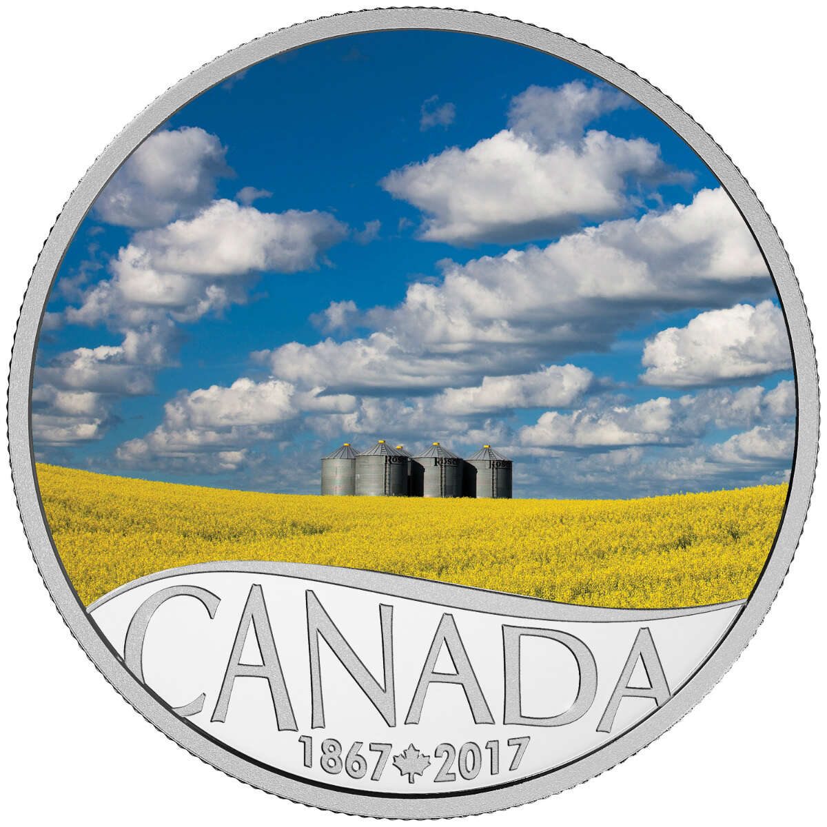 2017 $10 Celebrating Canada's 150th: Canola Field (Manitoba) - Pure Silver Coin Default Title