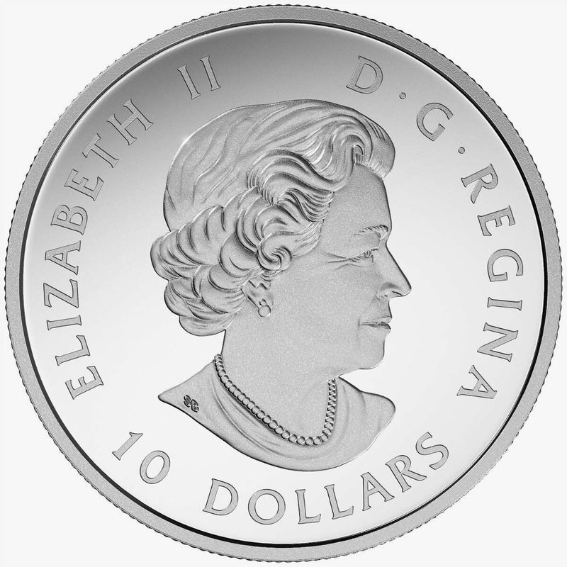 2017 $10 Celebrating Canada's 150th: Aurora Borealis McIntyre Creek (Yukon) - Pure Silver Coin Default Title