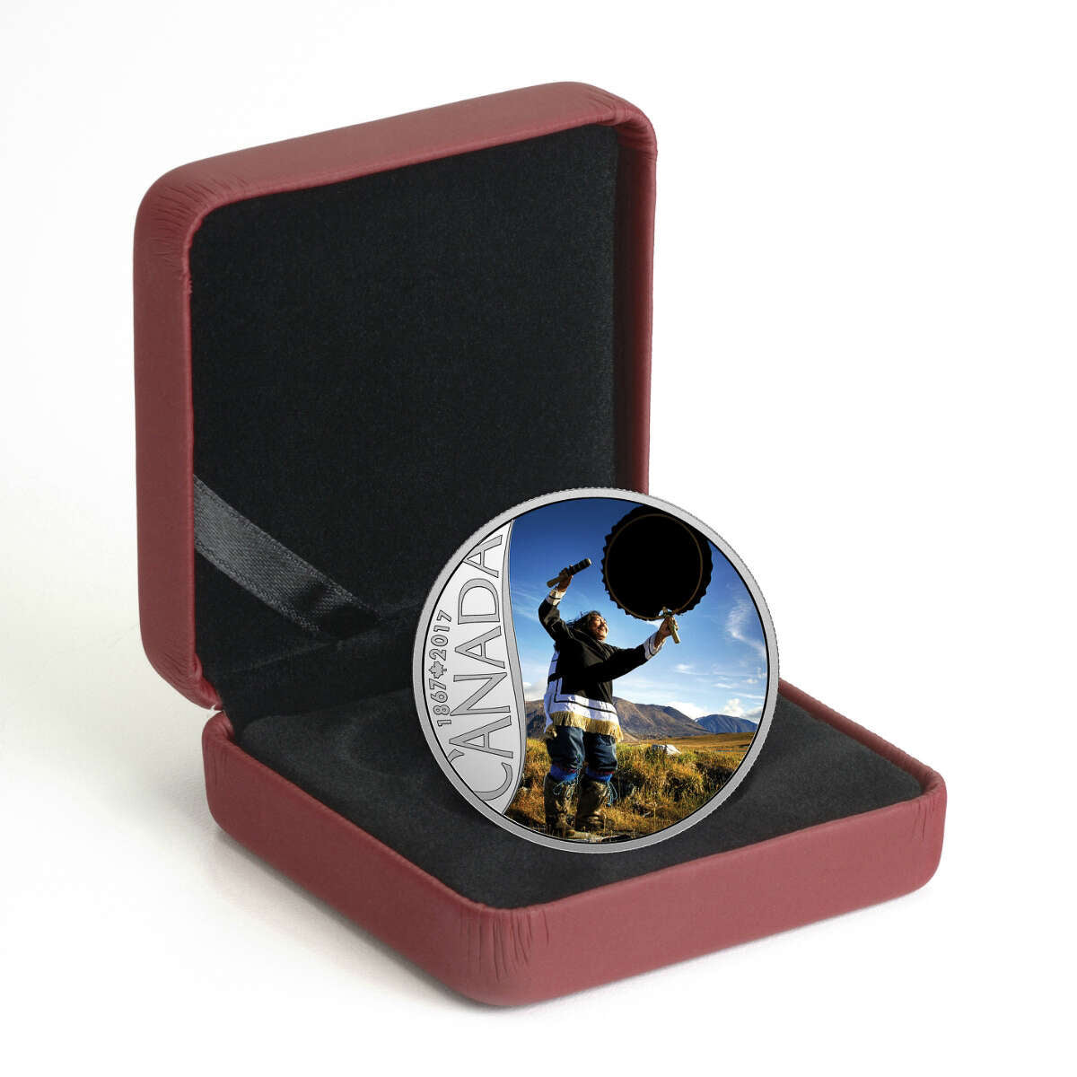 2017 $10 Celebrating Canada's 150th: Drum Dancing (Nunavut) - Pure Sil