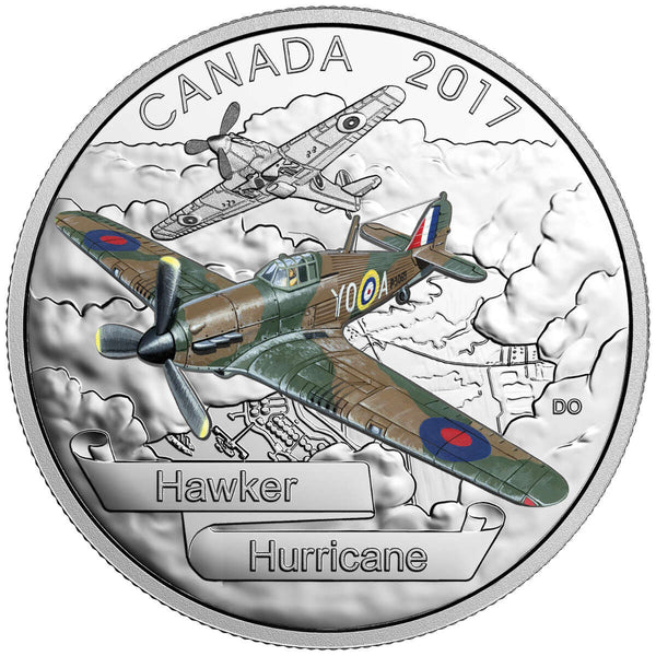 2017 $20 Aircraft of the Second World War: Hawker Hurricane - Pure Sil