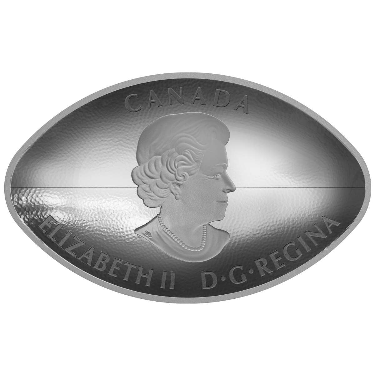 2017 $25 Football-Shaped Curved Pure Silver Coin Default Title