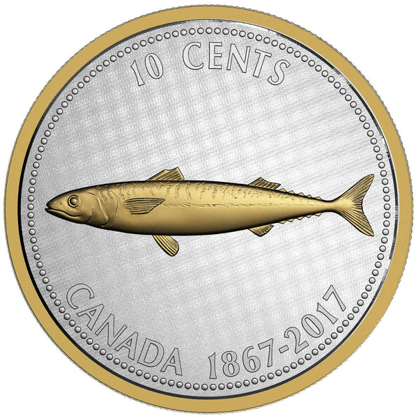 1867-2017 10c Big Coin Series: Mackerel - 5 oz. Pure Silver Coin Default Title