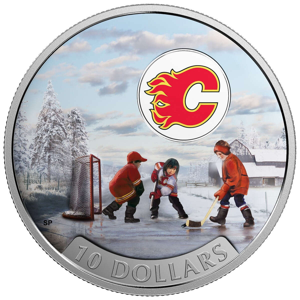 2017 $10 Passion to Play: Calgary Flames - Pure Silver Coin Default Title