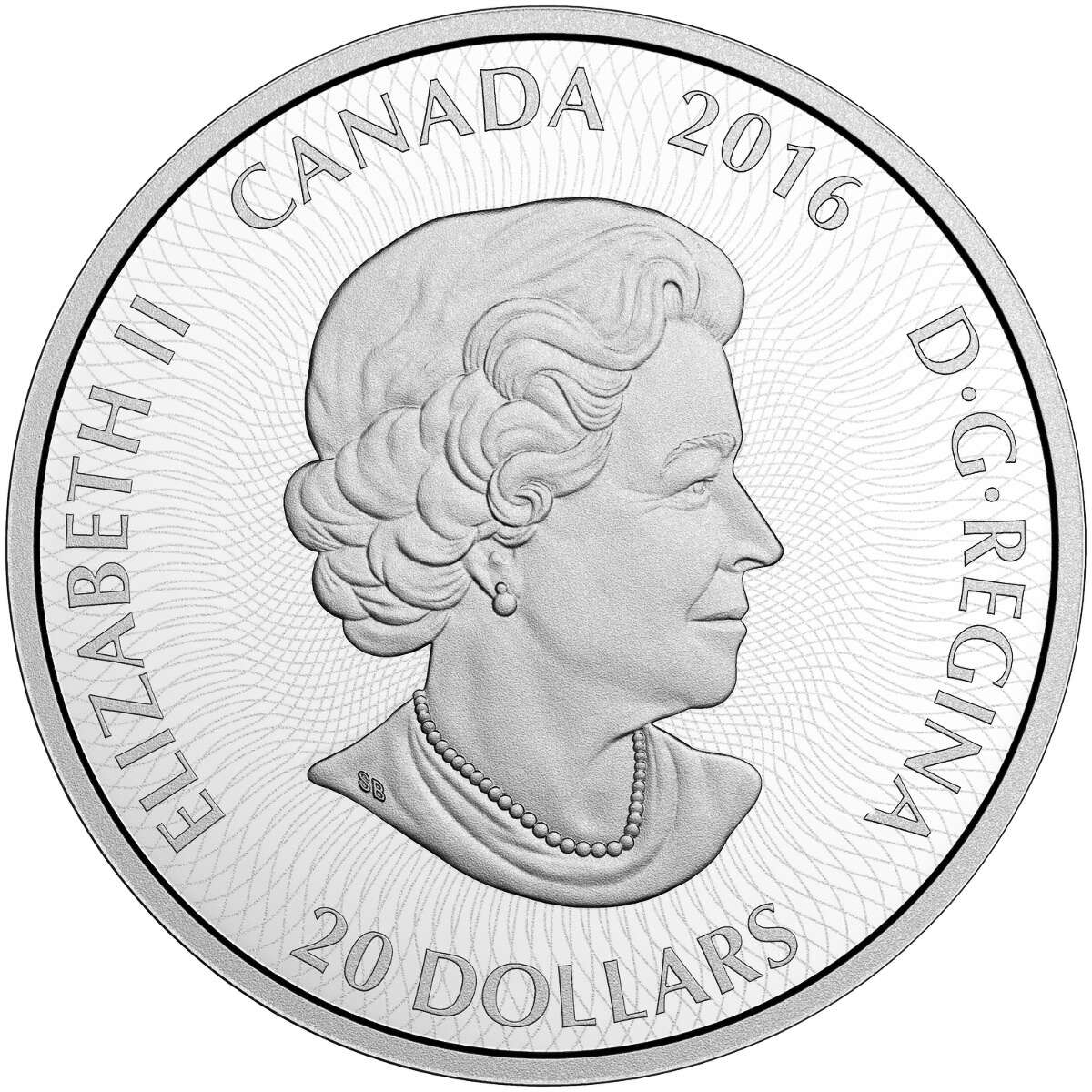 2016 $20 Canadiana Kaleidoscope: Polar Bear - Pure Silver Coin
