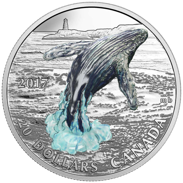 2017 $20 Breaching Whale - Pure Silver Coin Default Title