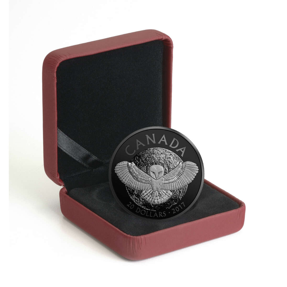2017 $20 Nocturnal by Nature: The Barn Owl - Rhodium Plated Pure Silve