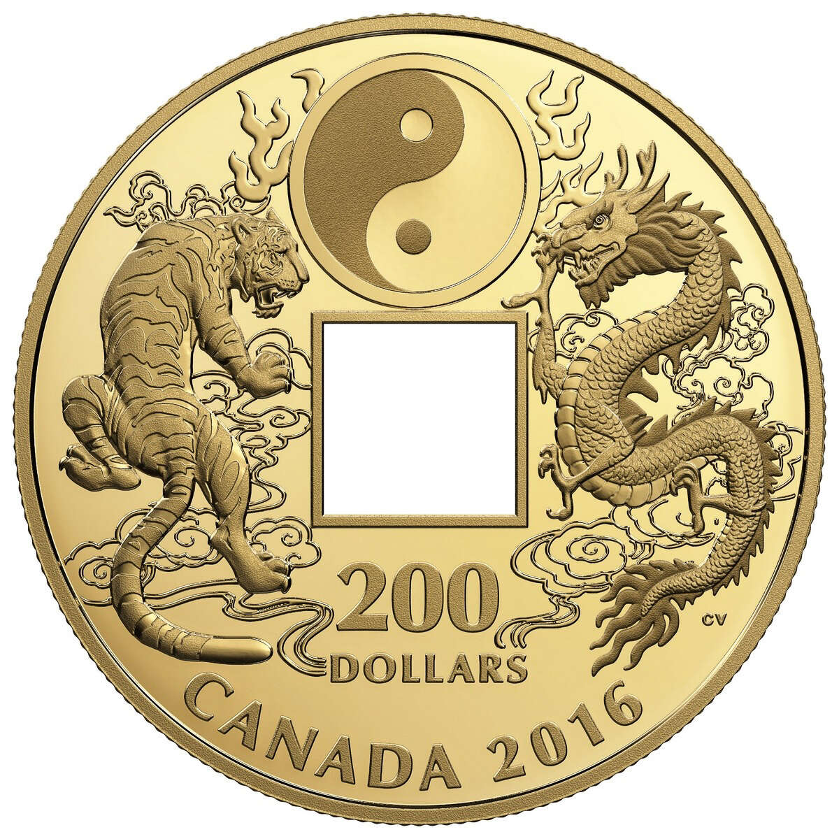 2016 $200 Tiger and Dragon Yin and Yang - Pure Gold Coin Default Title