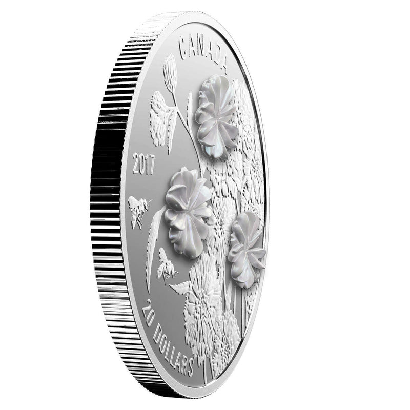 2017 $20 Pearl Flowers - Pure Silver Coin Default Title