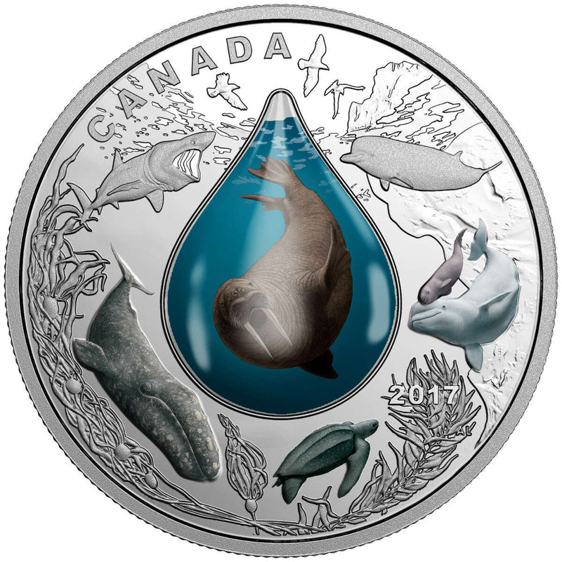 2017 $20 Canadian Underwater Life - Pure Silver Coin Default Title