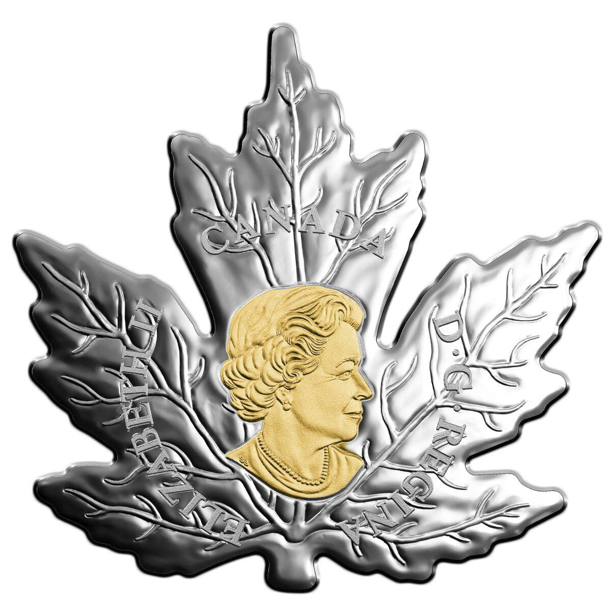 2017 $20 Gilded Silver Maple Leaf - Pure Silver Coin Default Title