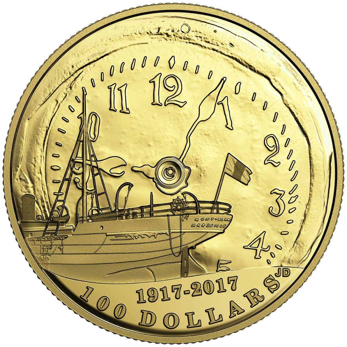 2017 $100 Halifax Explosion, 100th Anniversary - 14-kt. Gold Coin Default Title