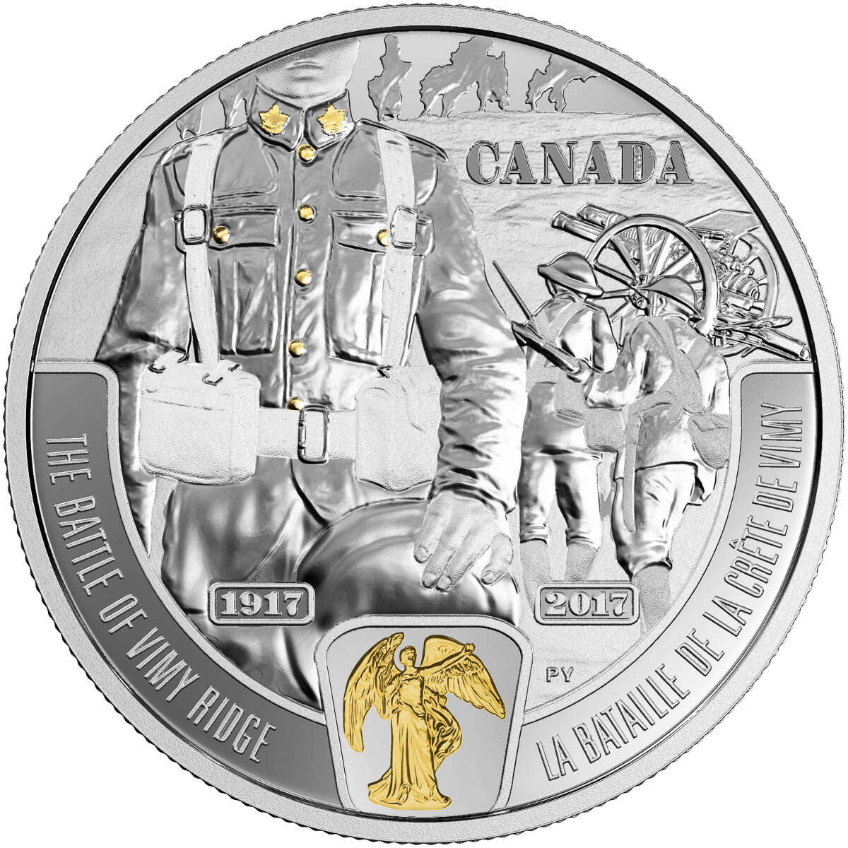 2017 $20 First World War: Battlefront Series - The Battle of Vimy Ridge - Pure Silver Coin Default Title