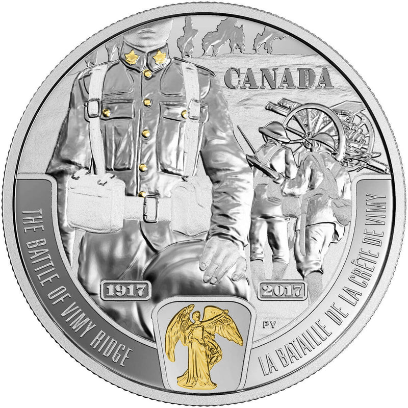 2017 $20 First World War: Battlefront Series - The Battle of Vimy Ridge - Pure Silver Coin Default Title