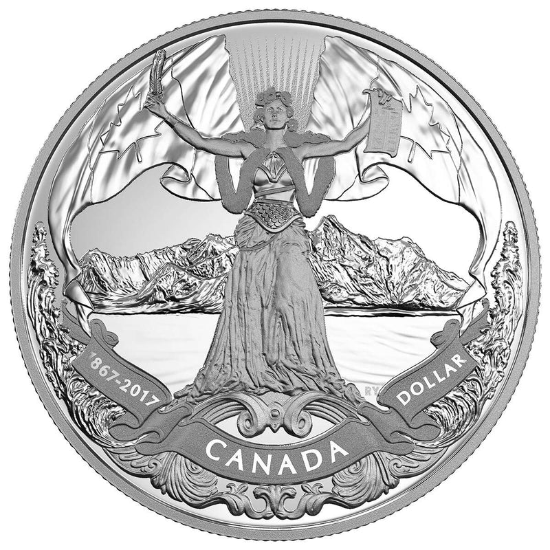 2017 $1 Canadian Confederation, 150th Anniversary - Proof Silver Dollar Default Title