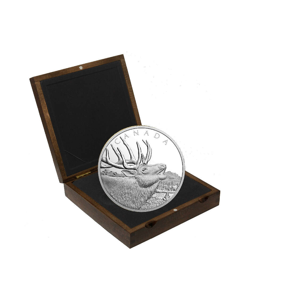 2017 $125 Call of the Wild: Elk - Pure Silver Half Kilo Coin