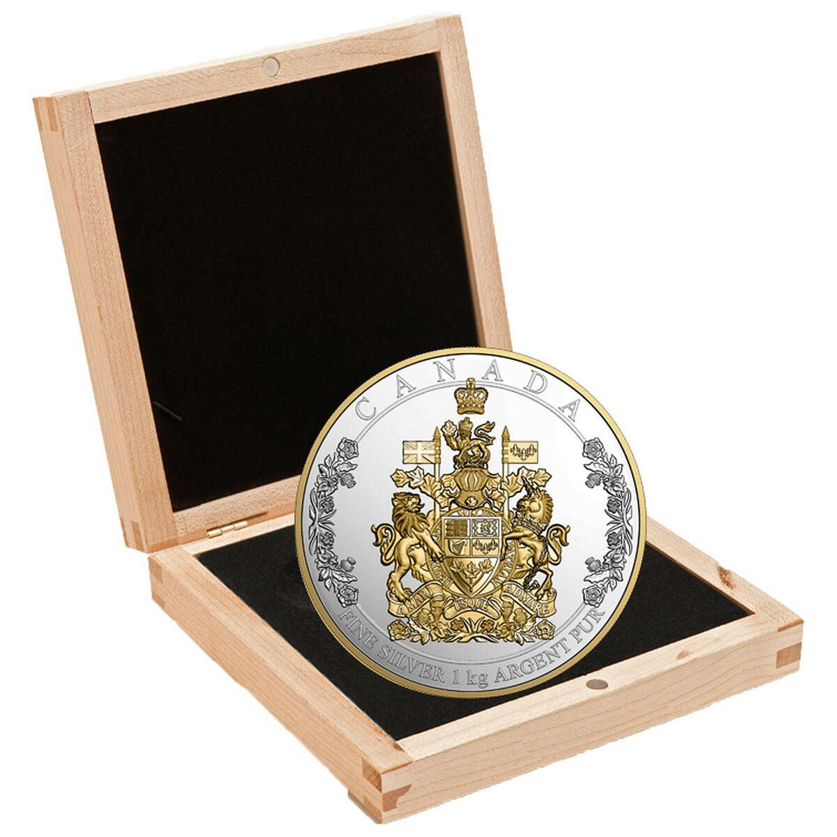 2016 $250 The Arms of Canada - Pure Silver Kilo Coin Default Title