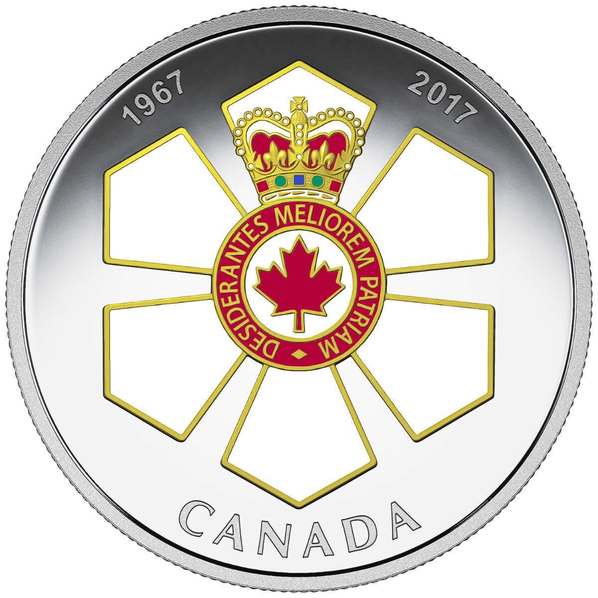 2017 $20 Canadian Honours: Order of Canada, 50th Anniversary - Pure Silver Coin Default Title