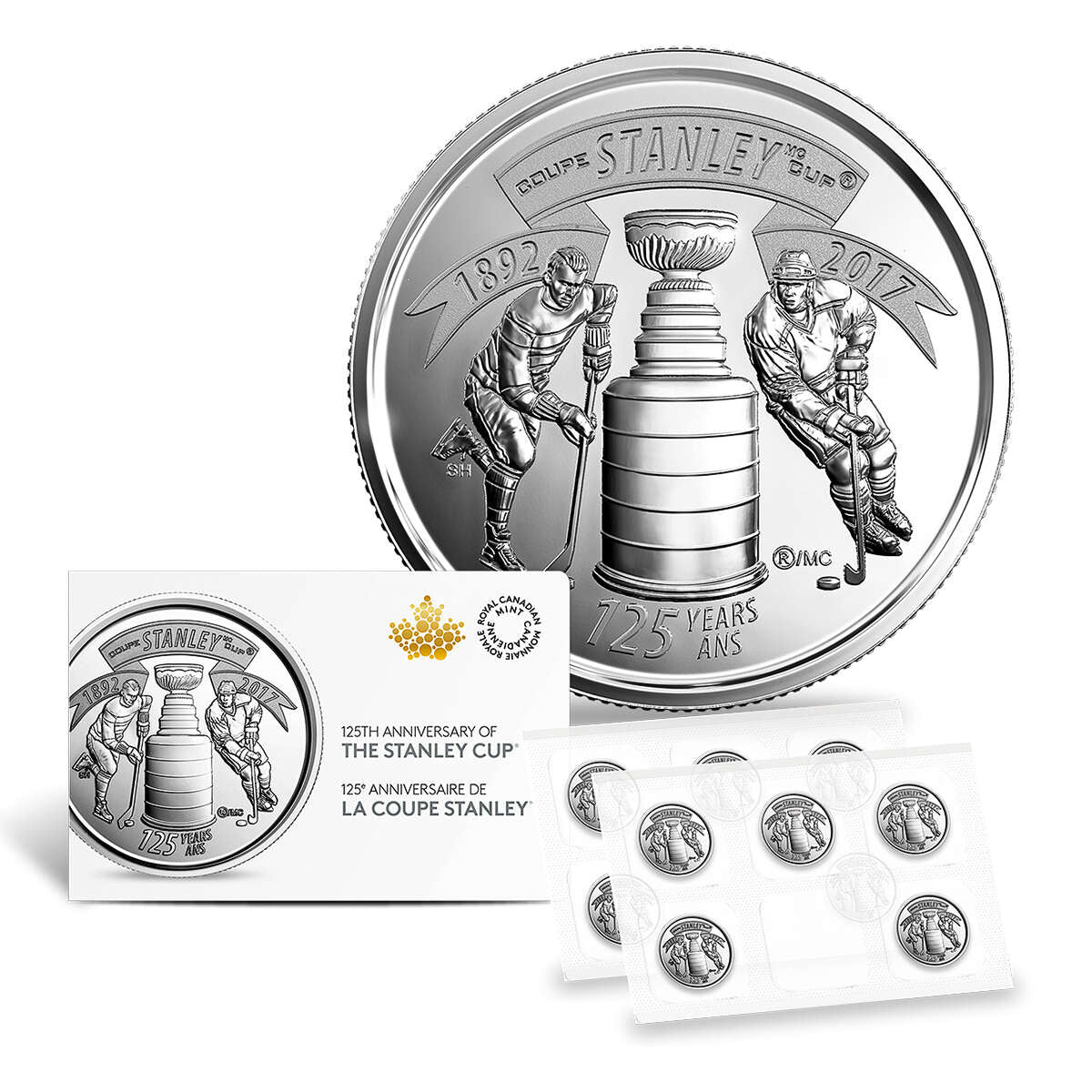 2017 25c Stanley Cup, 125th Anniversary - 10 Coin Circulation Pack