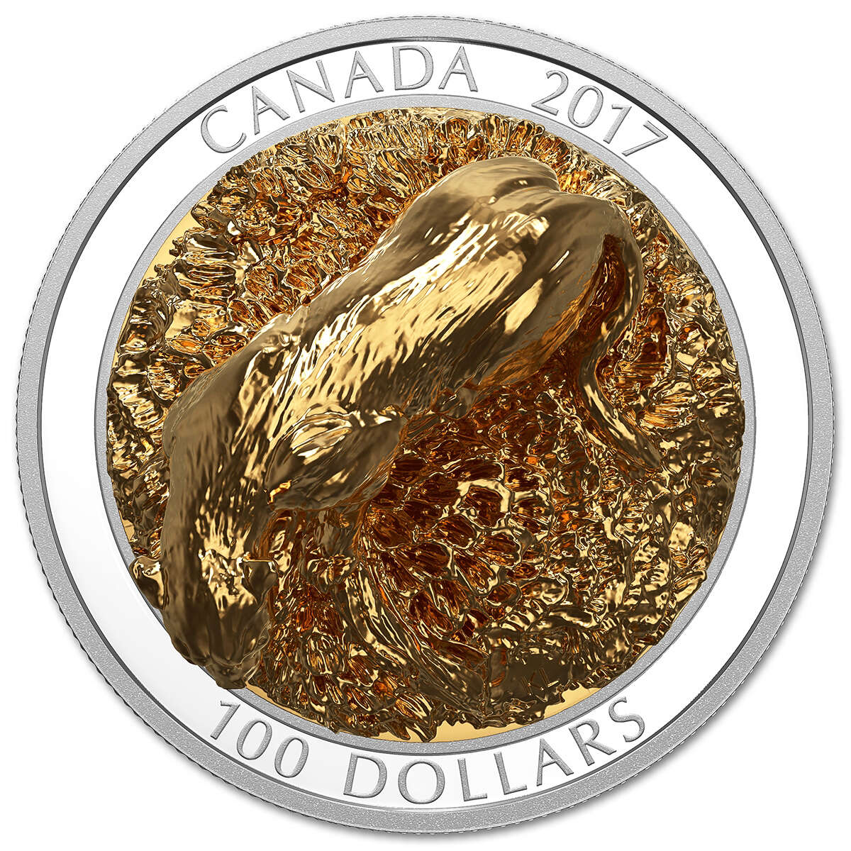 2017 $100 Sculpture of Majestic Canadian Animals: Cougar - Pure Silver Coin Default Title