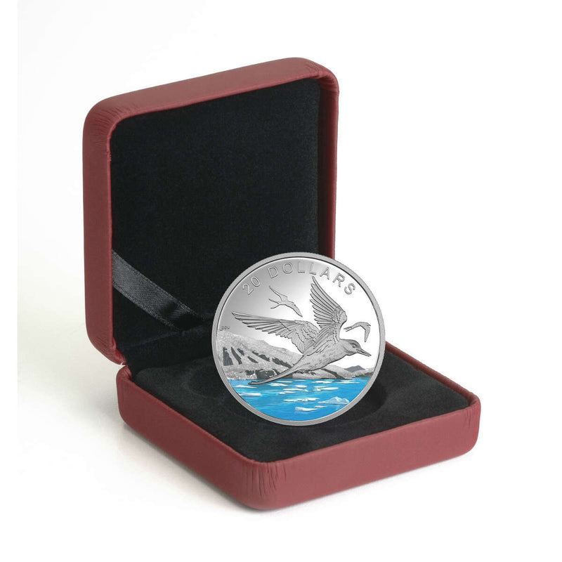 2017 $20 Glistening North: The Arctic Tern with Genuine Diamonds - Pure Silver Coin Default Title