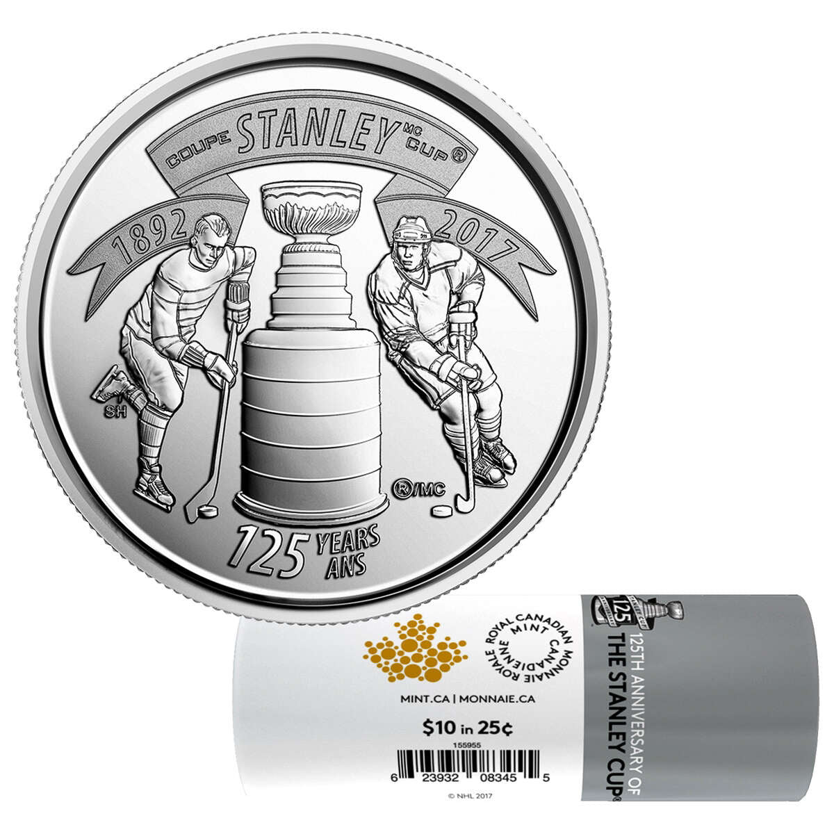 2017 25c The Stanley Cup®, 125th Anniversary - Special Wrap Roll Default Title