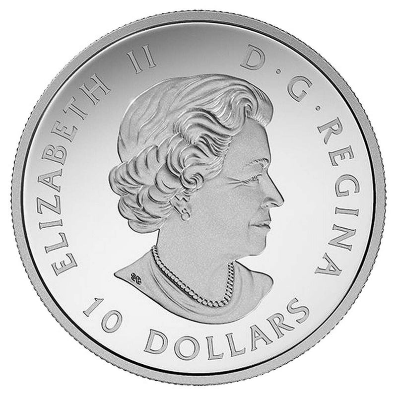 2017 $10 Iconic Canada: The Beaver - Pure Silver Coloured Coin
