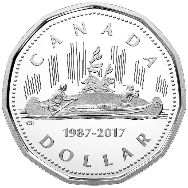 2017 $1 The Loonie, 30th Anniversary - 2 Coin Pure Silver Set Default Title