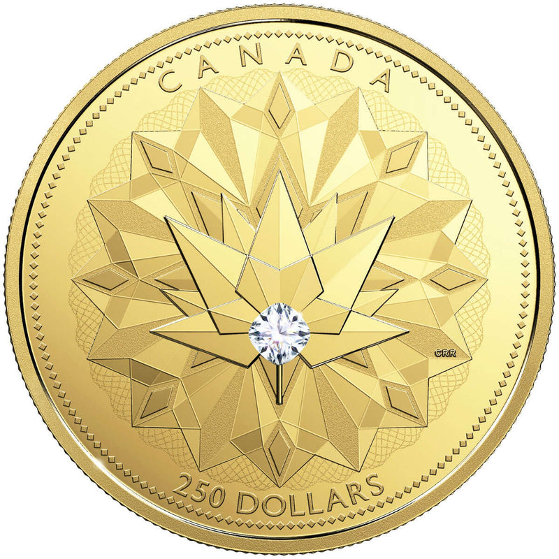 2017 $250 Celebrating Canadian Brilliance - Pure Gold Coin with Forevermark Diamond Default Title
