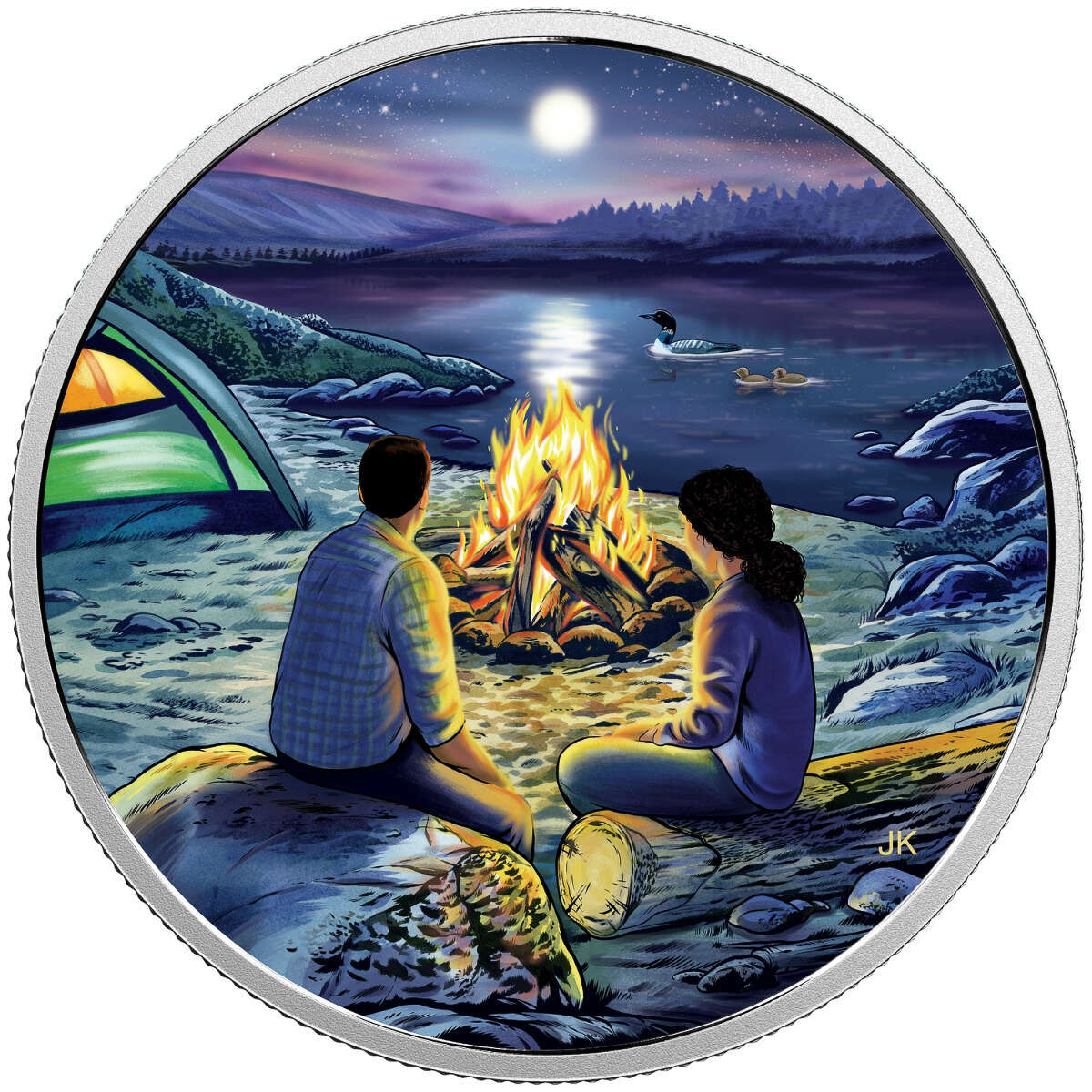 2017 $15 Great Canadian Outdoors: Coin 3 - Pure Silver Glow-in-the-Dark Coin Default Title