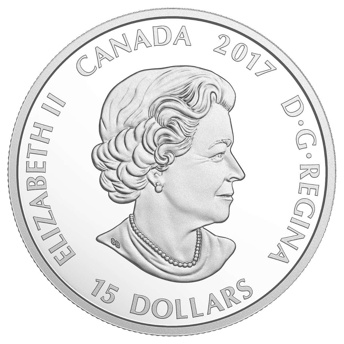 2017 $15 Great Canadian Outdoors: Campfire - Pure Silver Glow-in-the-D